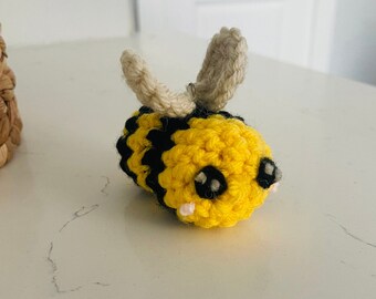Porte-clés abeille au crochet