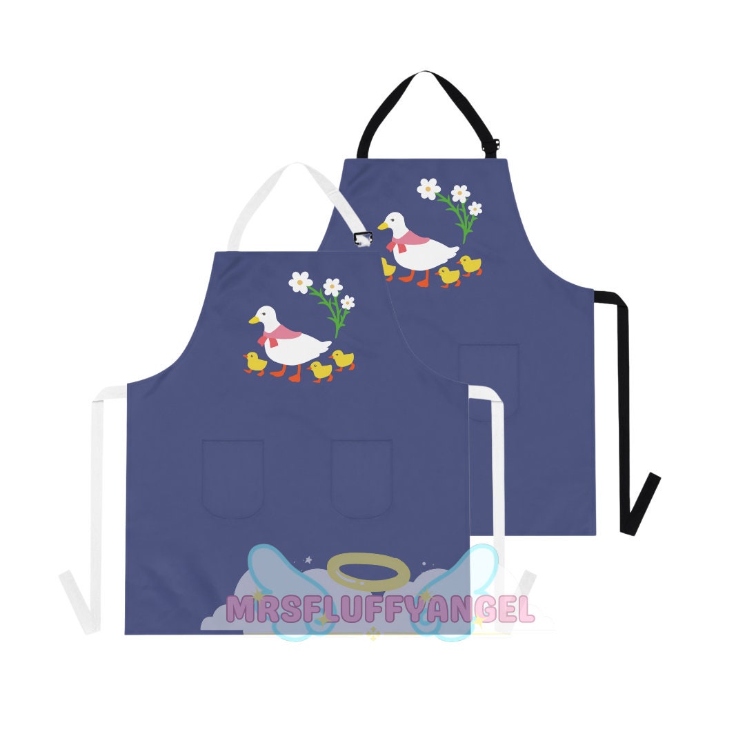 ACNH Moms Family Apron Flower Ducklings Video Game Cute Gamer Unisex