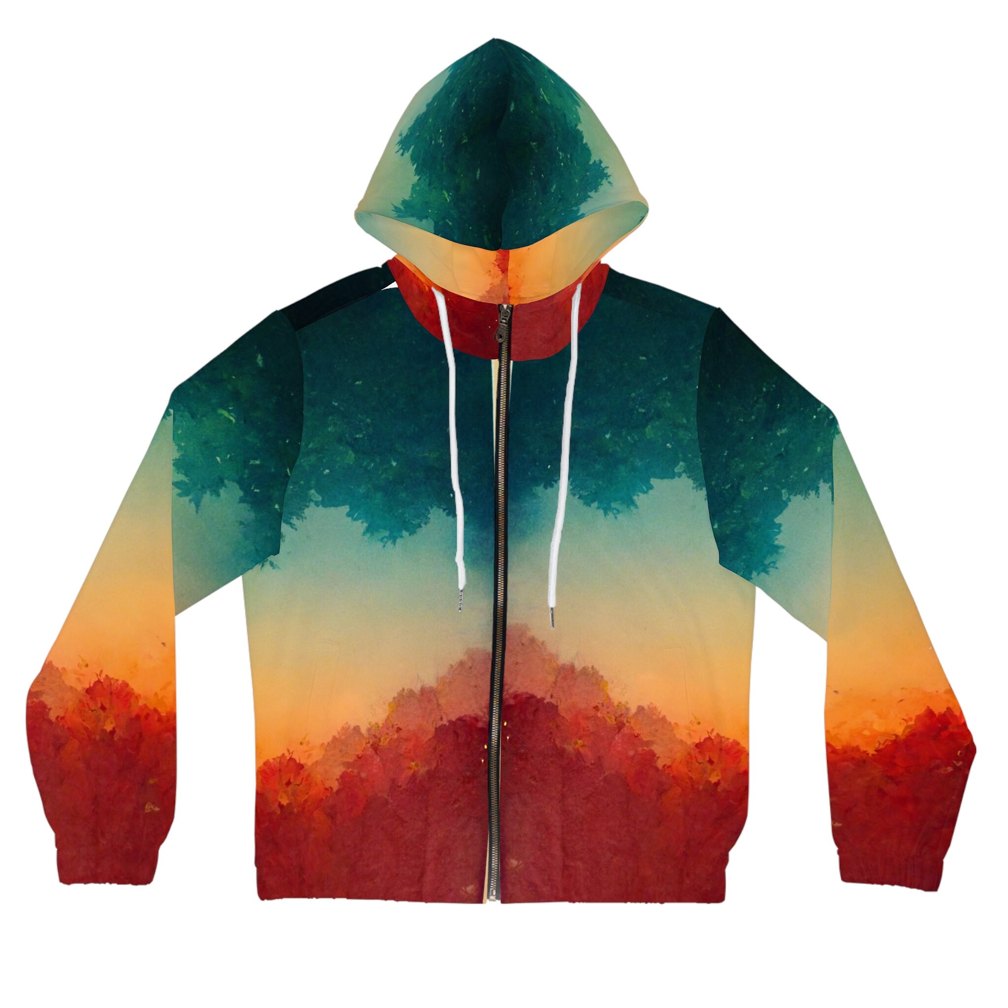 Women Full Zip Hoodie Brightsideartsam Collection Etsy UK