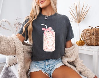 Diet Coke Shirt, Coquette Bow Shirt, Floral Diet Coke Shirt.