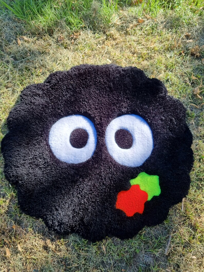 Kitchen Rugs Sprites Soot Sprites 3D Rug, Shag Rug, Susuwatari Rug, Tufting Rug, Character ...