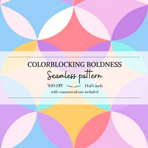 Motifs blocs de couleurs, Motifs scandinaves et nordiques sans bordure pour tous vos projets créatifs, usage commercial inclus