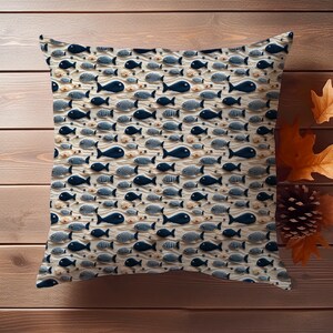 Nautical Seamless Pattern, faux embroidery png file, Embroidery seamless pattern, Ocean seamless pattern, With commercial use image 8