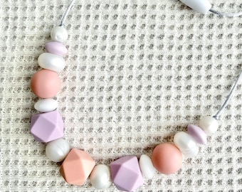 Silicone Bead Sensory Necklace, Sensory Jewelry, Toddler Necklace, Toddler Jewelry, Play Jewelry, Princess Necklace, Fidget, Easter Gift