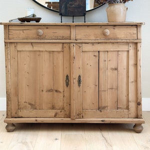 Antique French Pine Cupboard/Sideboard