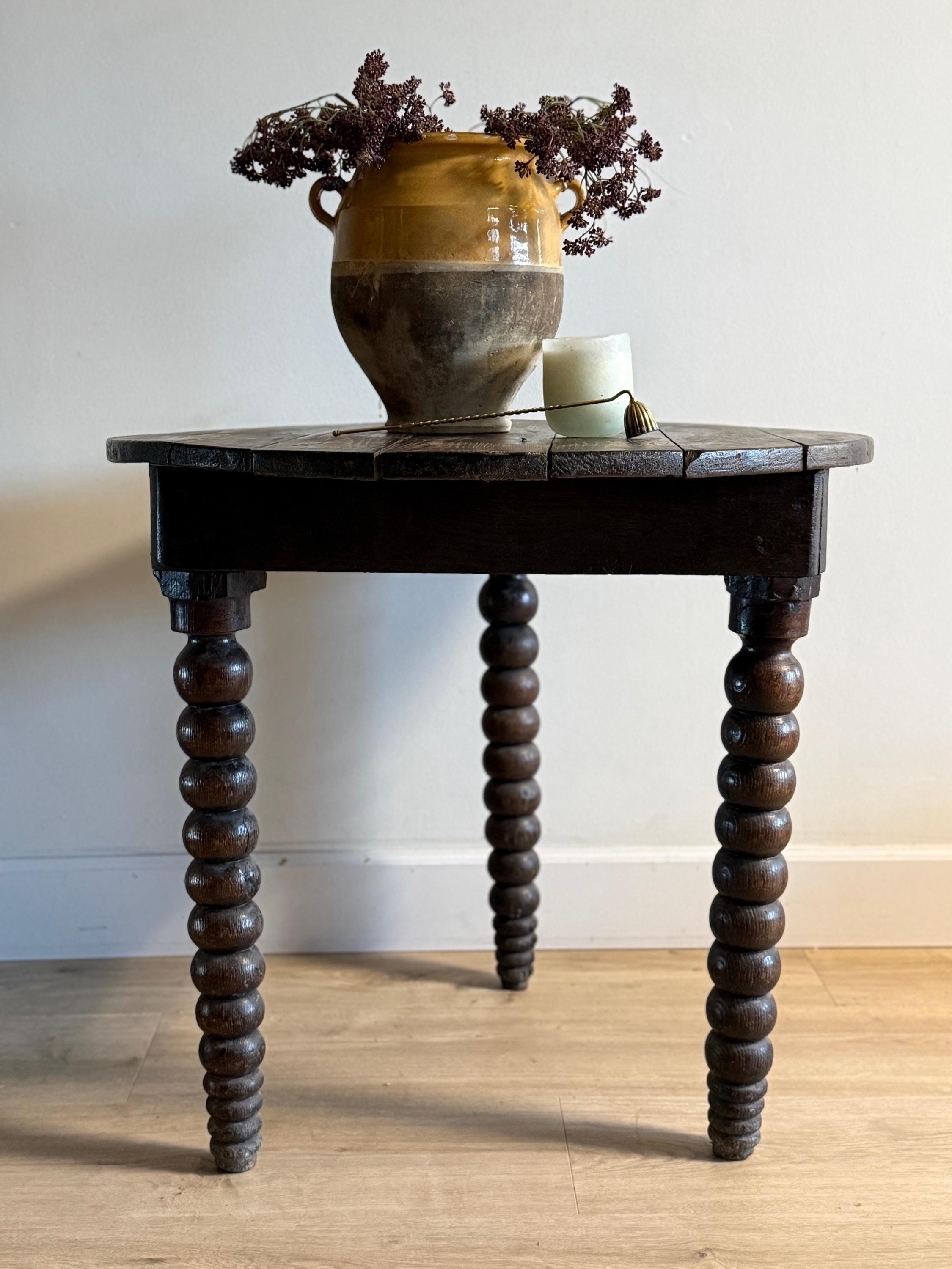 Antique French Bobbin Table - Etsy