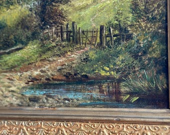 Antique Original Lake District Oil Painting, by George Augustus