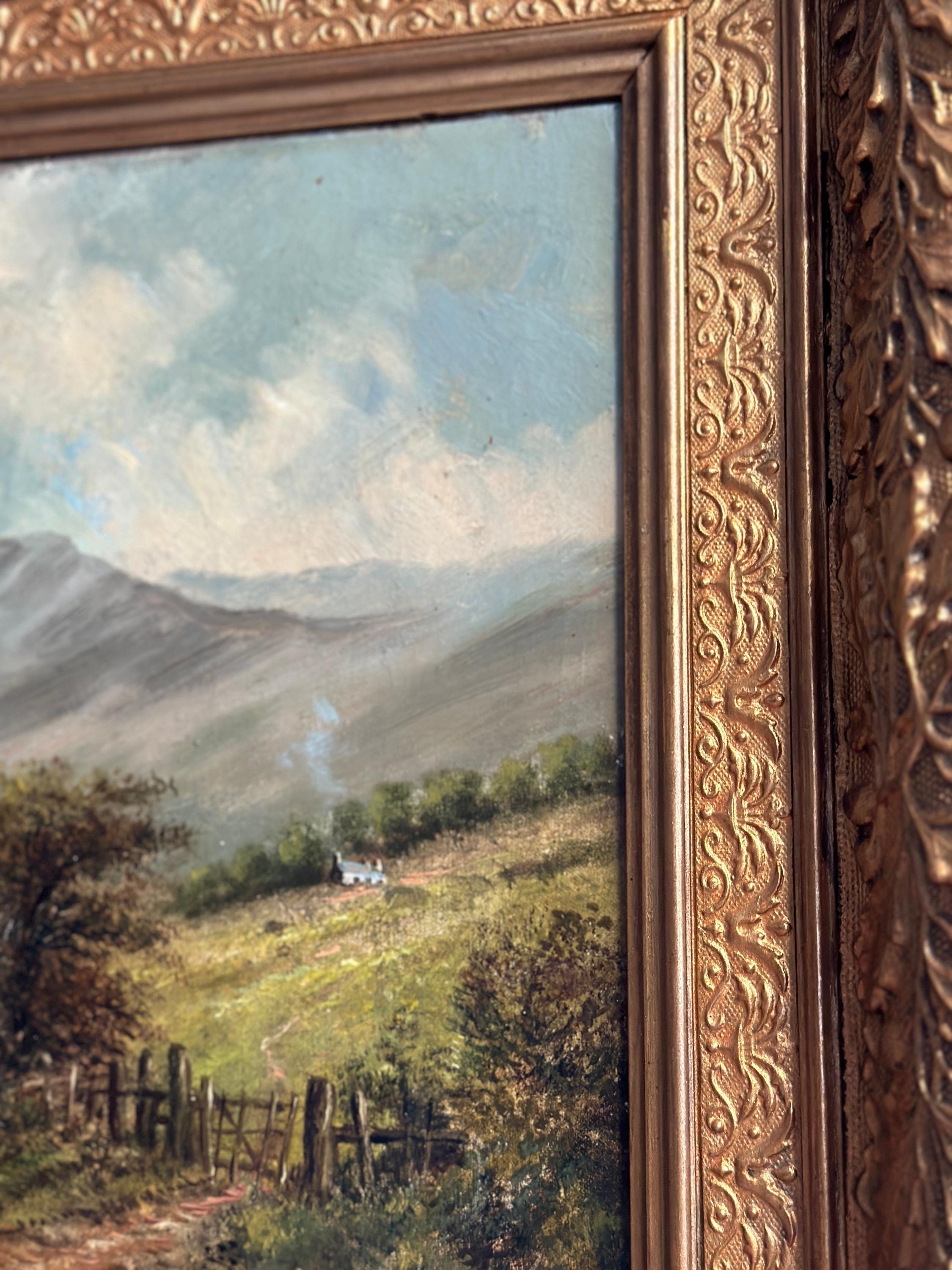 Antique Original Lake District Oil Painting, by George Augustus