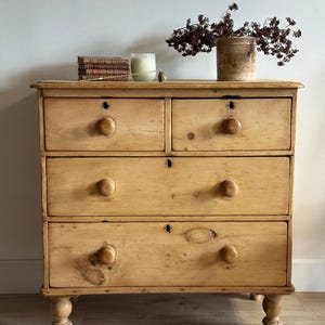 Antique English Pine Dresser/Chest of Drawers