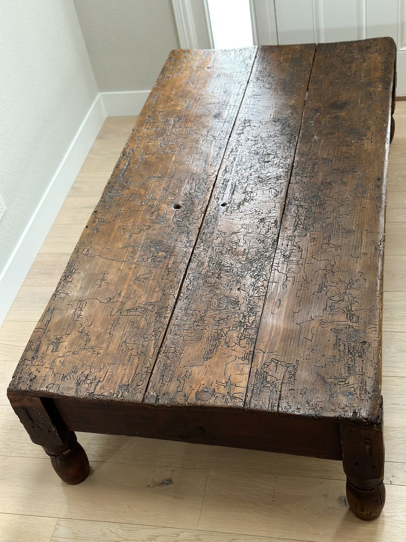 Large Antique European Coffee Table