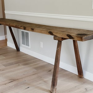 Monumental Antique French Butcher Table/Console