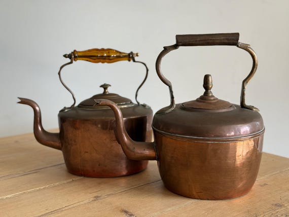 Antique English Copper Kettles