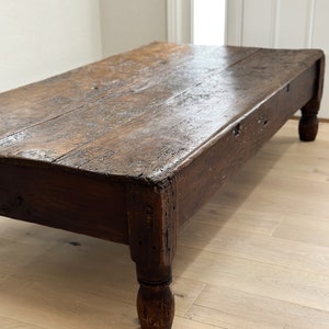 Large Antique European Coffee Table