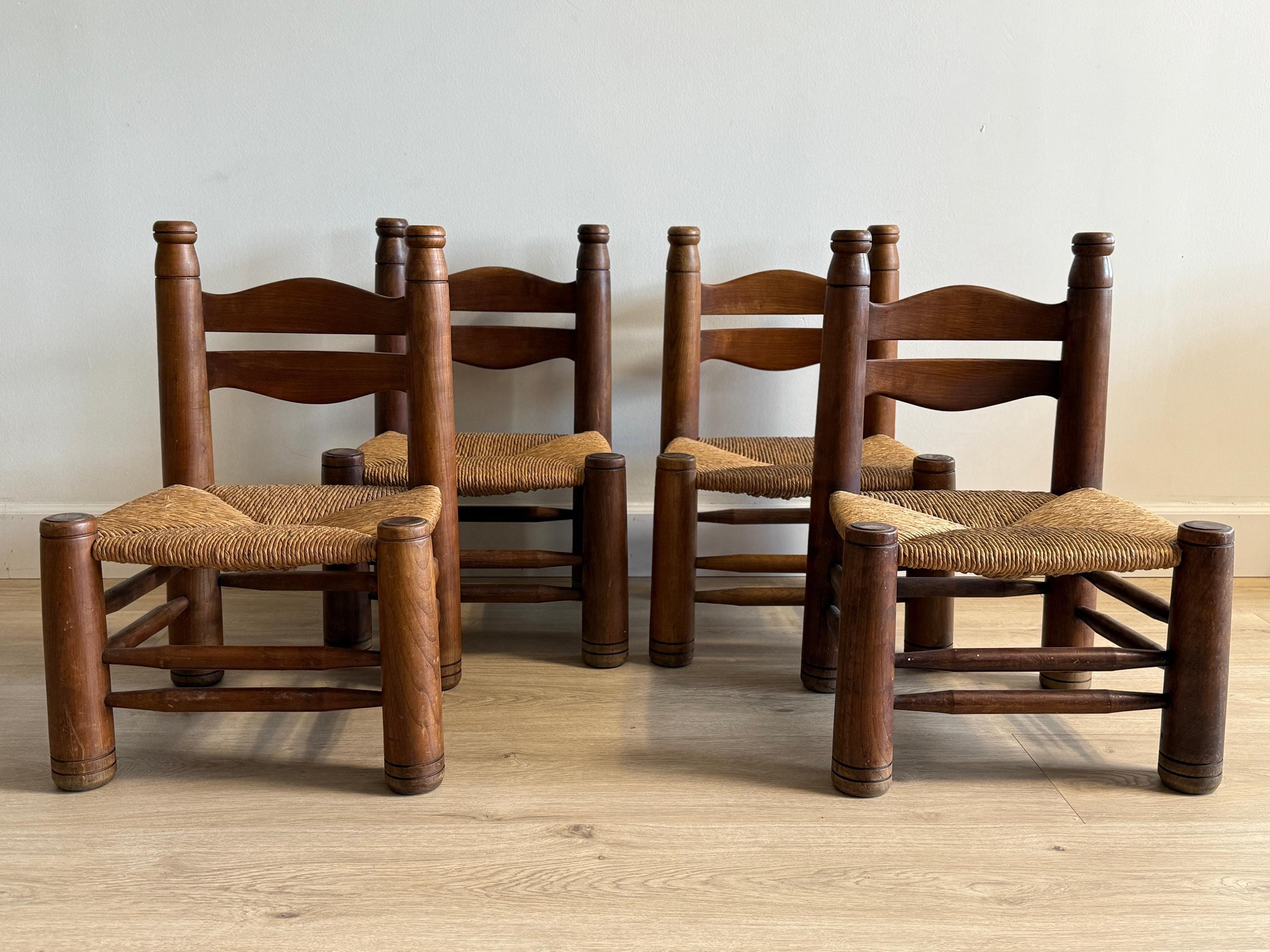 フランス ビンテージ Charles Dudouyt チェア 北欧 アンティーク