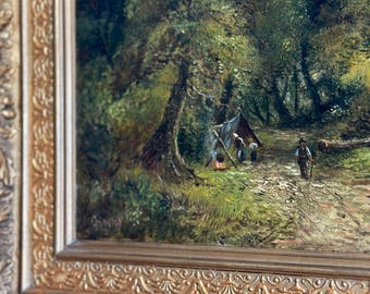 Antique Original Lake District Oil Painting, by George Augustus