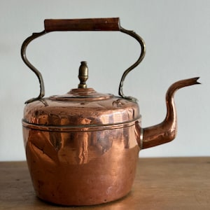 Large Antique English Copper Kettle