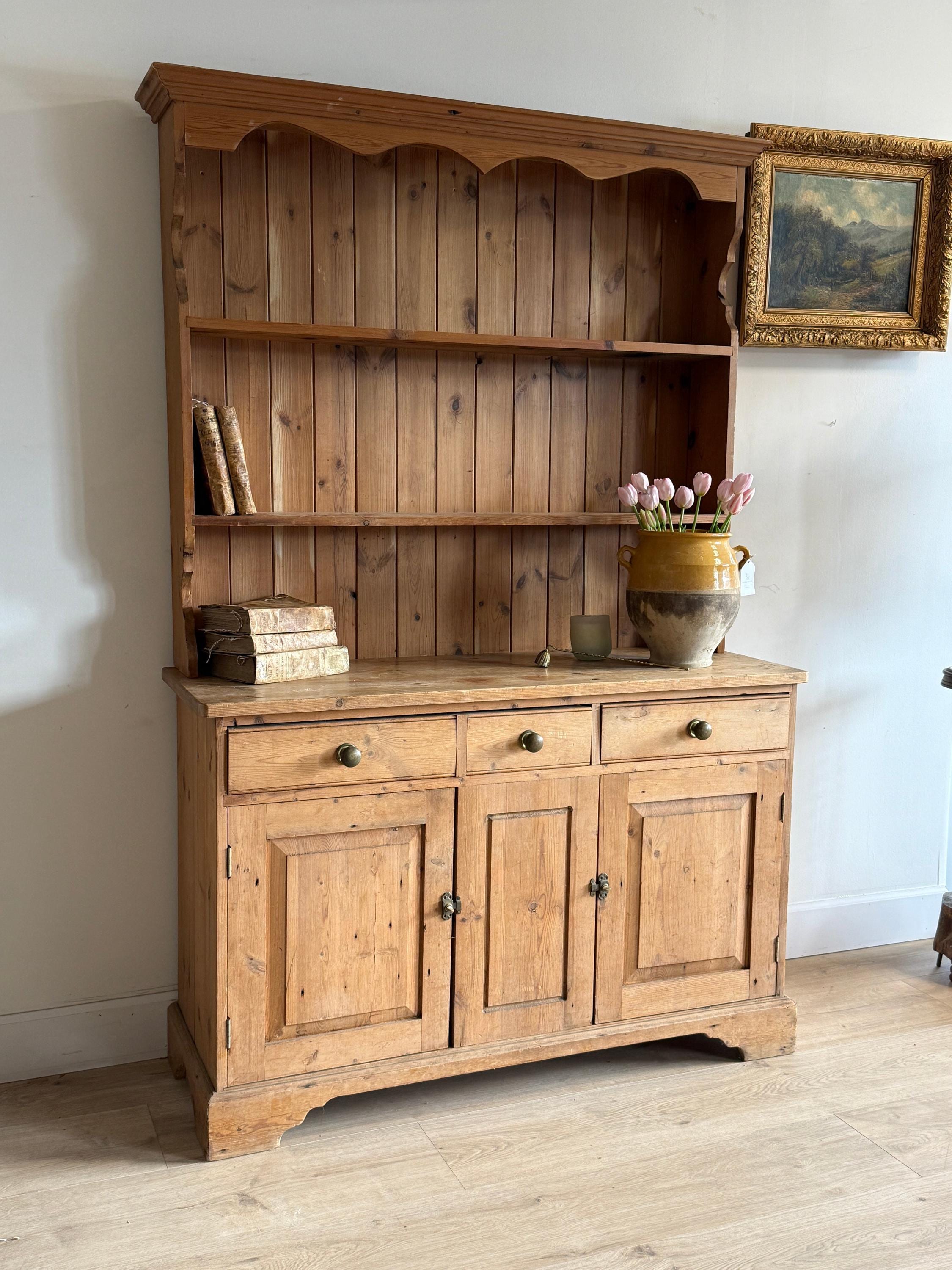 Antique Pine Welsh Dresser - Etsy