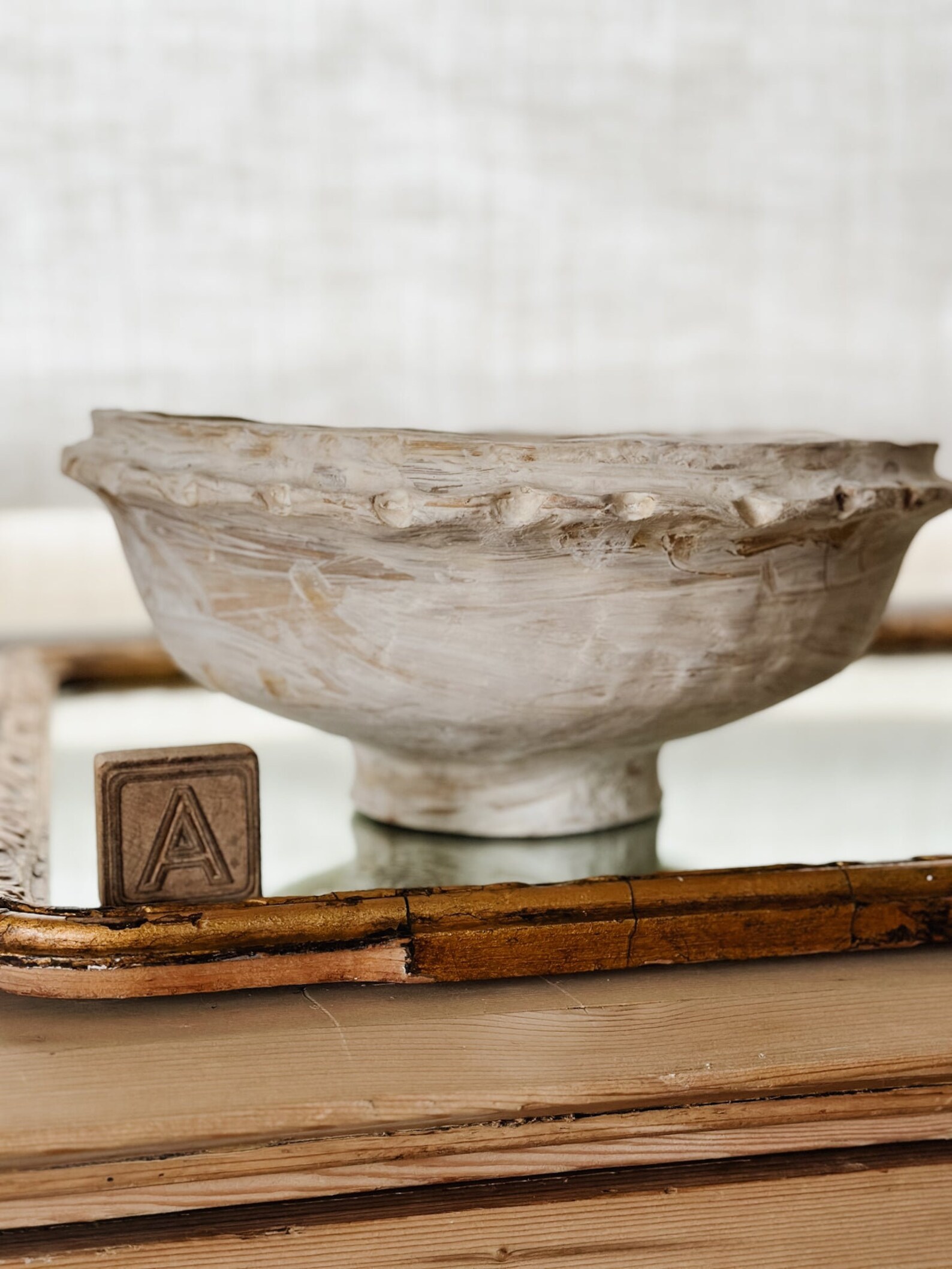 Extra Large Vintage Paper Mache Bowls Etsy