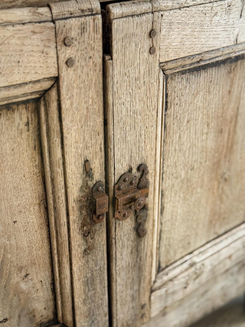 18th c. Bleached French Oak Sideboard