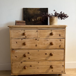 Antique English Pine Dresser/Chest of Drawers