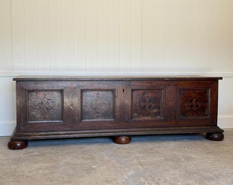 Long 17th Century Italian Walnut Chest