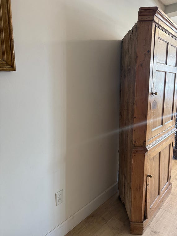 Antique Irish Pine Corner Cupboard View 6