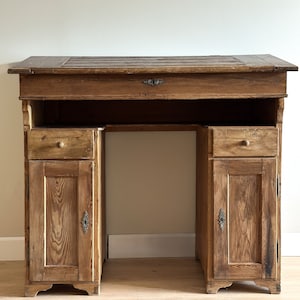 Antique English Pine Clerk/Drafting Desk