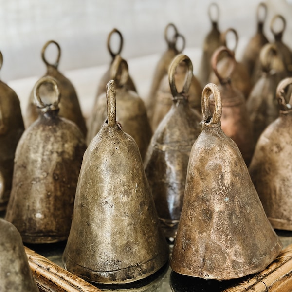 Large Antique African Cow Bells