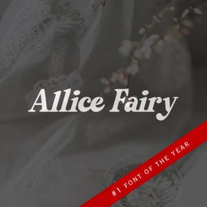 Allice Fairy Font – Thick Rounded Typeface for Feminine Websites, Graphic Design, Elegant Font, Cute, Modern, Stylish, Branding, Typography