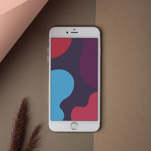 Modern Abstract Phone Wallpapers, Hand Drawn Art Series, Digital Backgrounds Instant Download