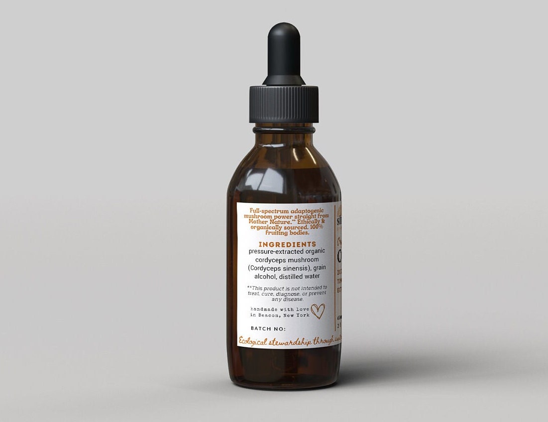 Cordyceps 2x Dualextract Adaptogenic Tincture Dried Tea Extract Full