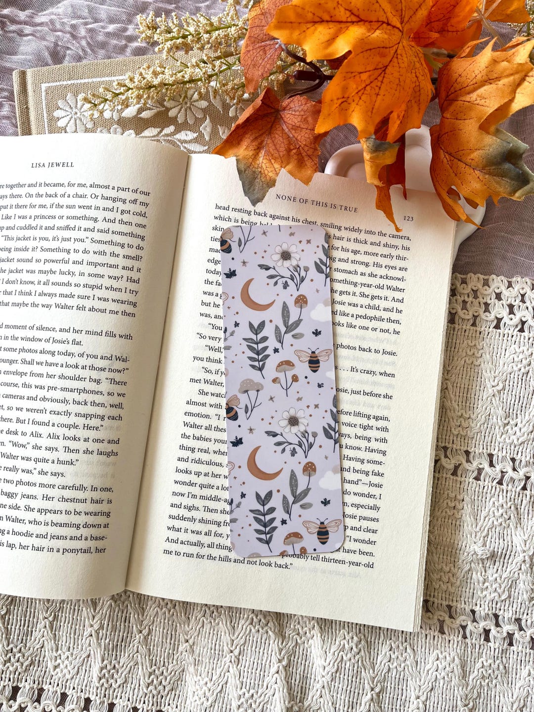 Neutral Celestial Bees Bookmark | Cardstock + Laminated | Sun, Stars ...