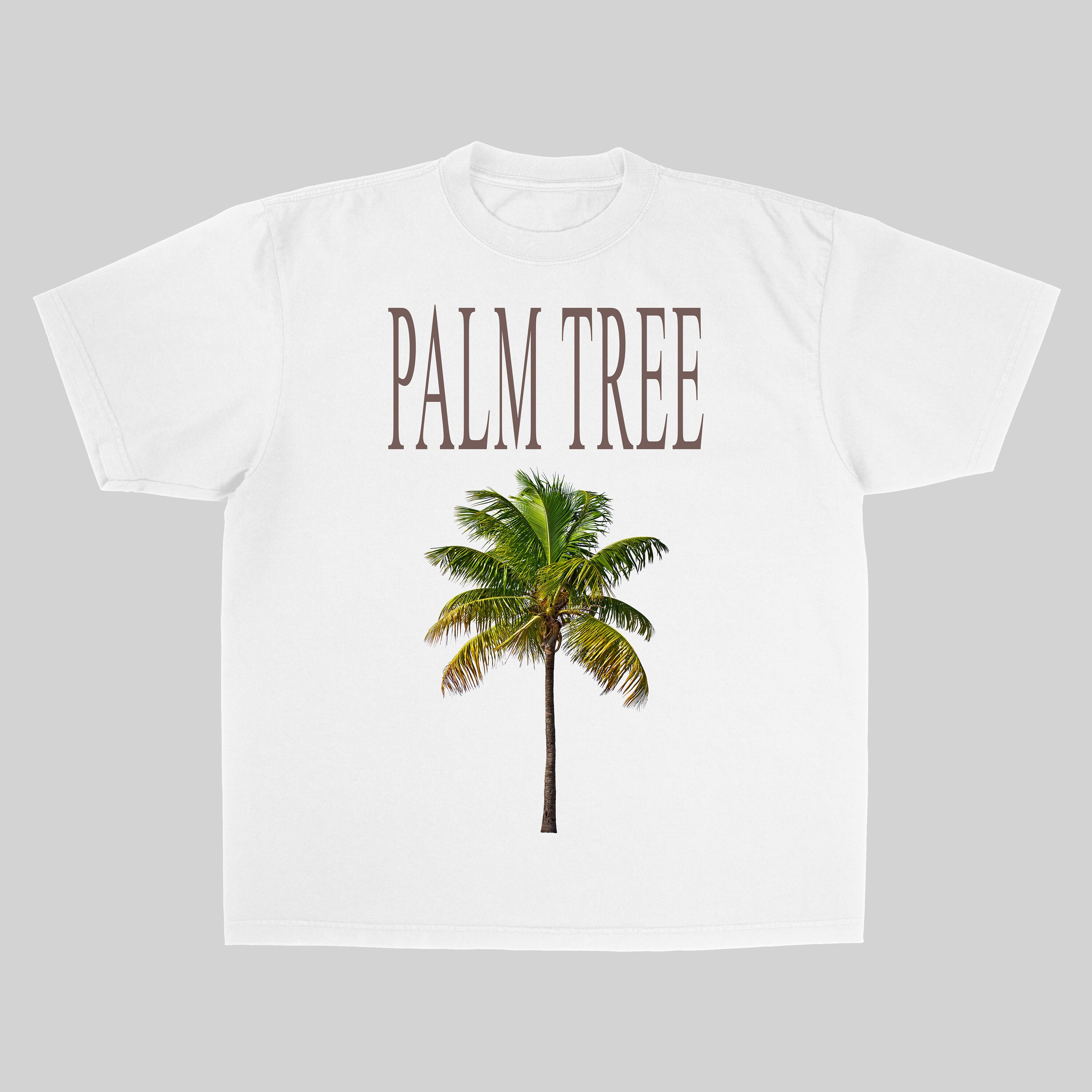 Palm Tree Tie Neck Blouse (TOP ONLY)