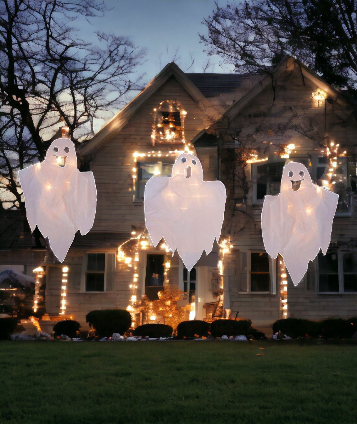 Outdoor ghosts halloween decorations discount