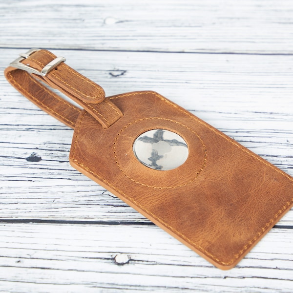 Personalized Luggage Tags, Custom Leather Luggage Tags, Belt Pin Attachment Tag, Leather Accessories, Groomsmen Gifts, Mothers Day Gifts
