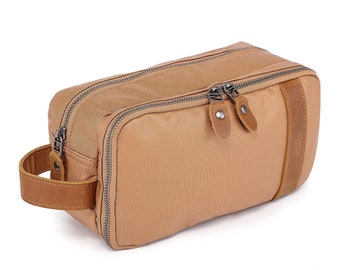 Urban Light Toiletry Bag - Leather Cosmetic Bag | Toiletry Bag Dopp Bag | Leather Groomsmen Bag | Restroom Bag | Grooming Bag | TSD Brand