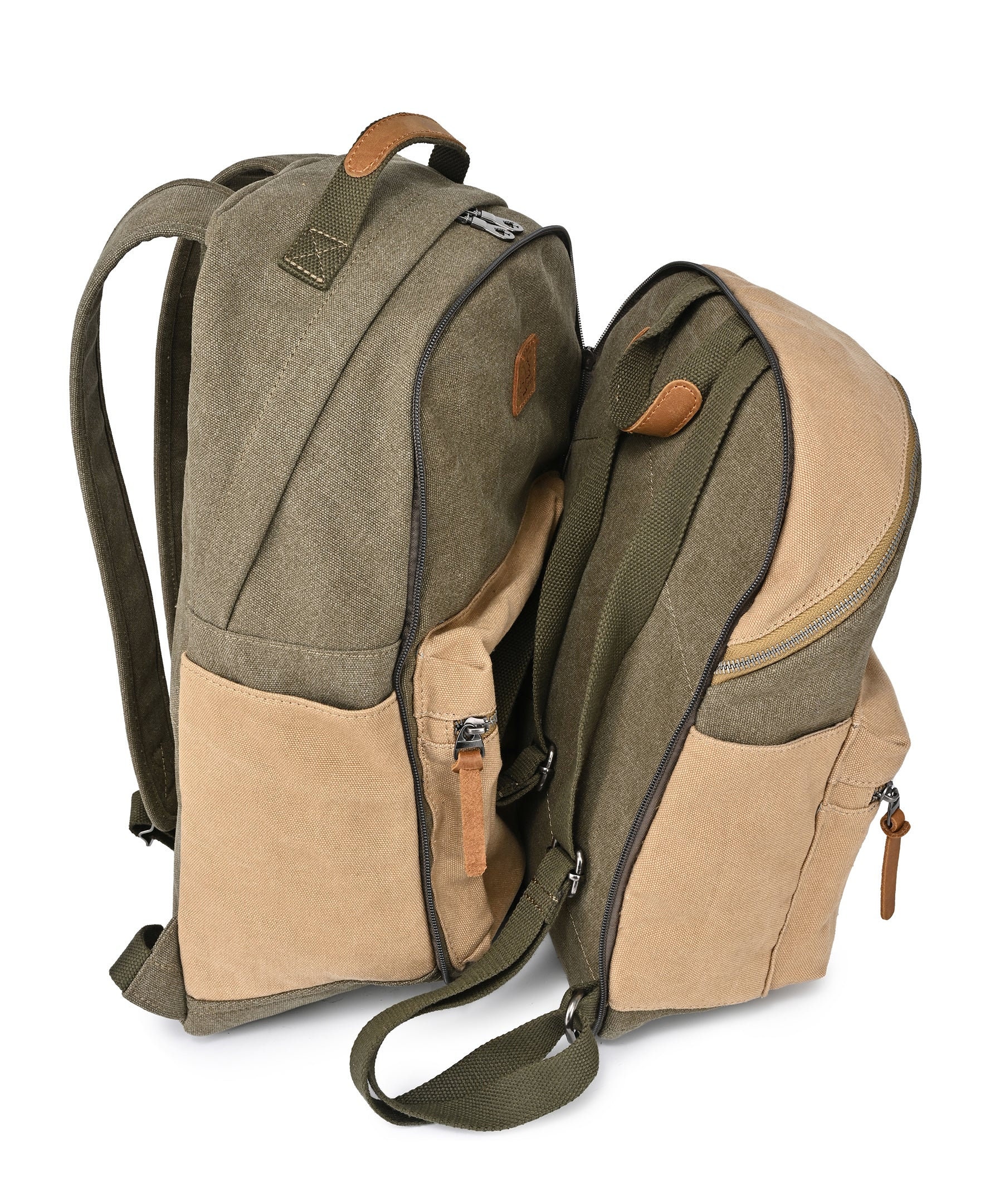 Trail Tree Double Backpack Canvas Backpack Military Style Backpack ...