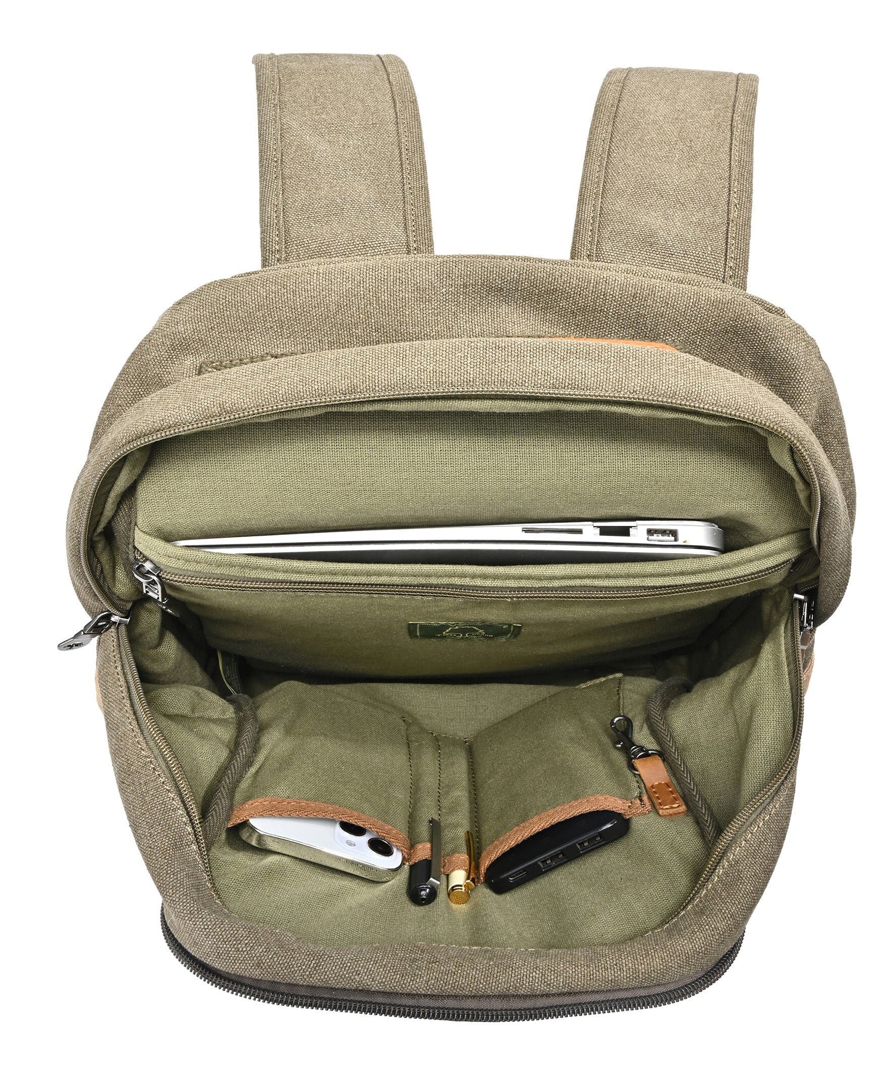 Trail Tree Double Backpack Canvas Backpack Military Style Backpack ...