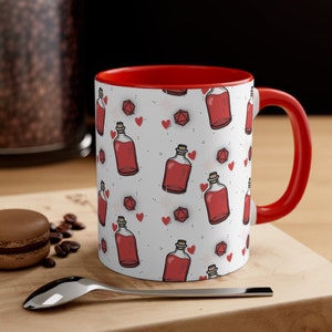 DND Mug | Health potion mug | Dungeons and Dragons | Dungeon Master Mug | gamer mug | dnd gift | dnd dice mug | dm gift | cool dnd mug