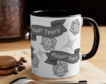 DND Mug | Dungeons and Dragons | Dungeon Master Mug | Funny DND Mug | Player Tears | dnd gift | dnd dice mug | dm gift | dungeon master gift