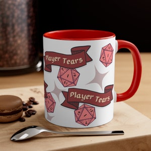 DND Mug | Dungeons and Dragons | Dungeon Master Mug | Funny DND Mug | Player Tears | dnd gift | dnd dice mug | dm gift | dungeon master gift