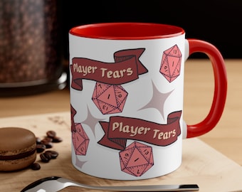 DND Mug | Dungeons and Dragons | Dungeon Master Mug | Funny DND Mug | Player Tears | dnd gift | dnd dice mug | dm gift | dungeon master gift