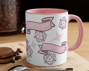 DND Mug | Dungeons and Dragons | Dungeon Master Mug | Funny DND Mug | Player Tears | dnd gift | dnd dice mug | dm gift | dungeon master gift