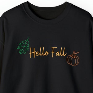Fall Sweatshirt, Autumn Sweatshirt, Happy Fall, Fall Leaves Sweatshirt, Pumpkin Sweatshirt, Fall Sweater, Crewneck Sweater, Graphic Sweater