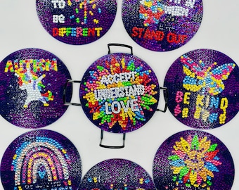 Posavasos con diamantes hechos a mano: un juego de posavasos único