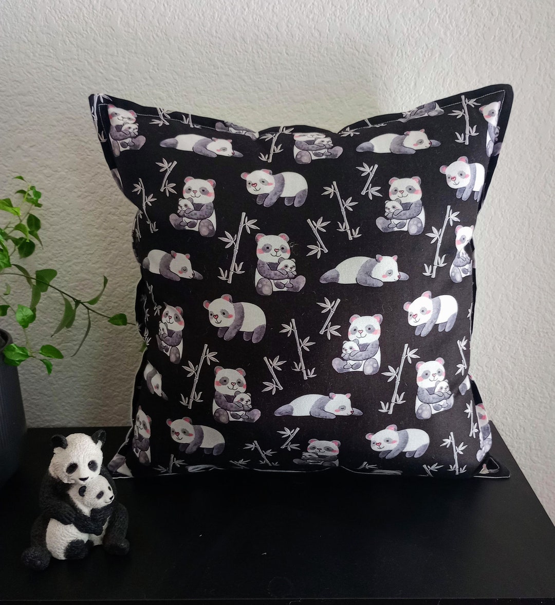 Panda Bears Pillow I Love Pandas Mom and Baby Panda Panda Etsy