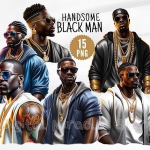 Black Man PNG, African American Man, Black Hip Hop Man, Handsome Black Man, Black Man Clipart, Rapper PNG, Cool Black Man, Commercial Use