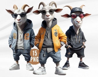 Funny Goat PNG, Goat with Sunglasses, Goat Image, Gangster Goat, Goat Sublimation Designs, Goat PNG, Goat Digital, Digital Download