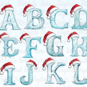 Alfabeto de Navidad PNG, Letras de Navidad PNG, Fuente de Navidad, Letras de Sombrero de Santa, Alfabeto de Invierno PNG, Alfabeto de Santa Png, Letras de Santa Claus