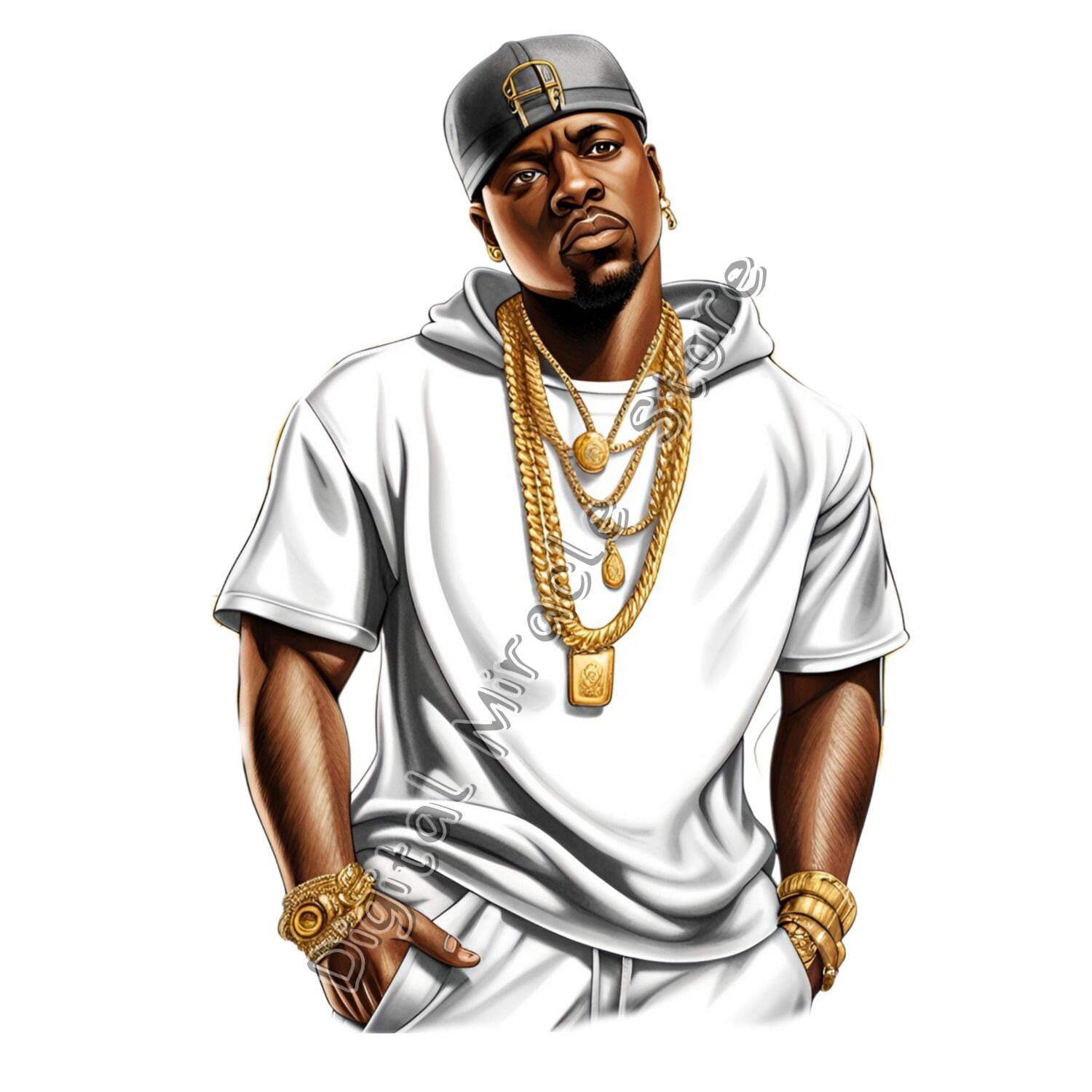 Black Man PNG, African American Man, Black Hip Hop Man, Handsome Black ...